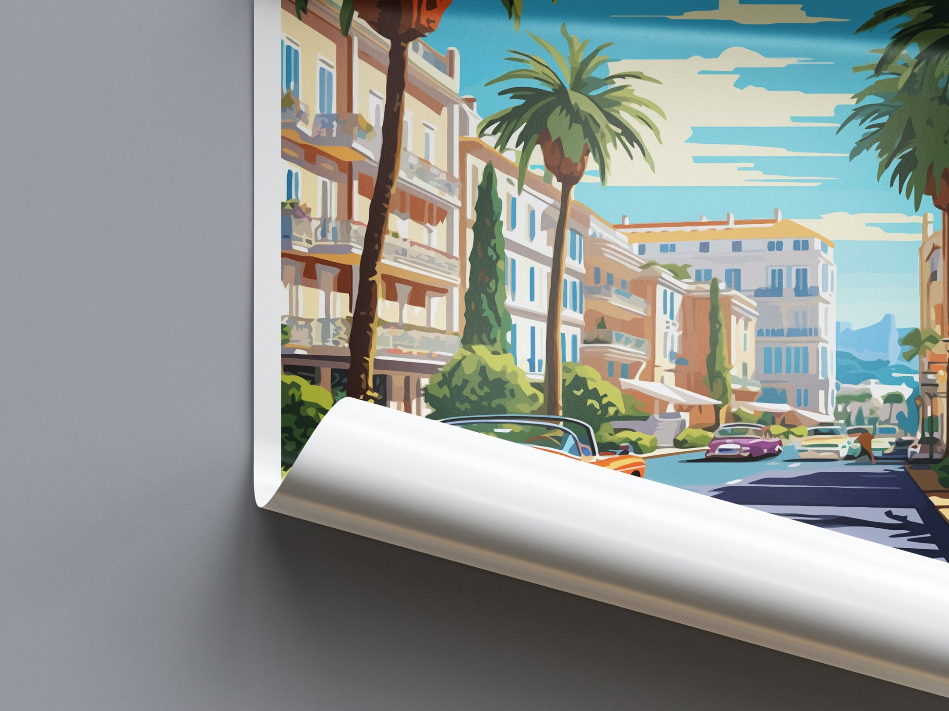 Cannes Travel Print Wall Art Cannes Wall Hanging Home Décor Cannes Gift Art Lovers France Art Lover Gift Cannes Print France Artwork