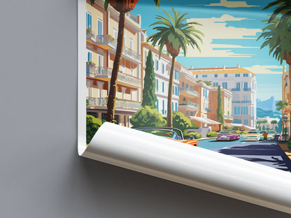 Cannes Travel Print Wall Art Cannes Wall Hanging Home Décor Cannes Gift Art Lovers France Art Lover Gift Cannes Print France Artwork