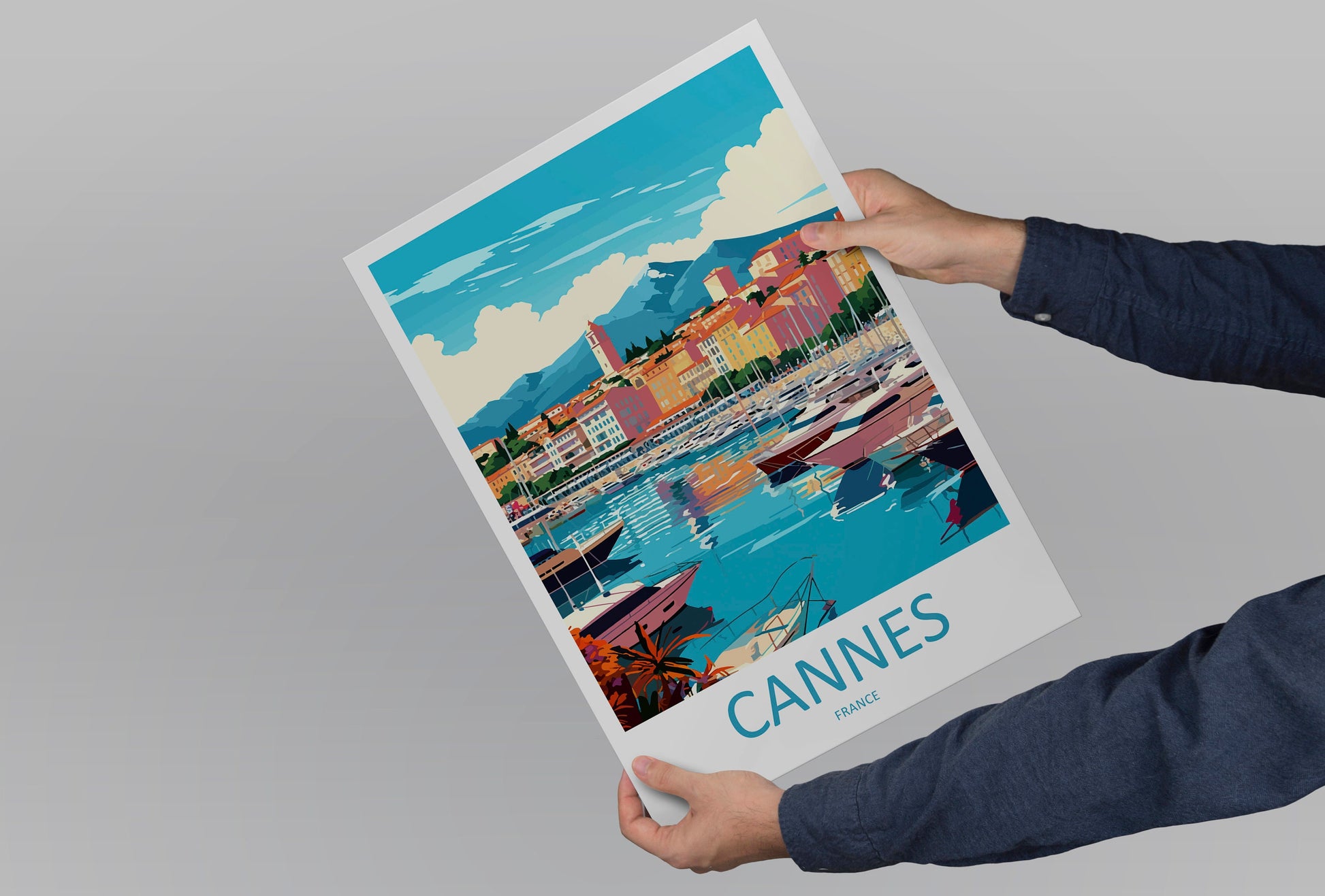 Cannes Travel Print Wall Art Cannes Wall Hanging Home Décor Cannes Gift Art Lovers France Art Lover Gift Cannes Print France Artwork