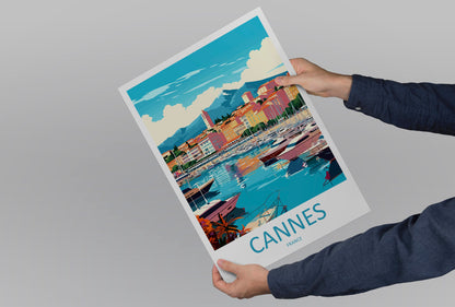 Cannes Travel Print Wall Art Cannes Wall Hanging Home Décor Cannes Gift Art Lovers France Art Lover Gift Cannes Print France Artwork