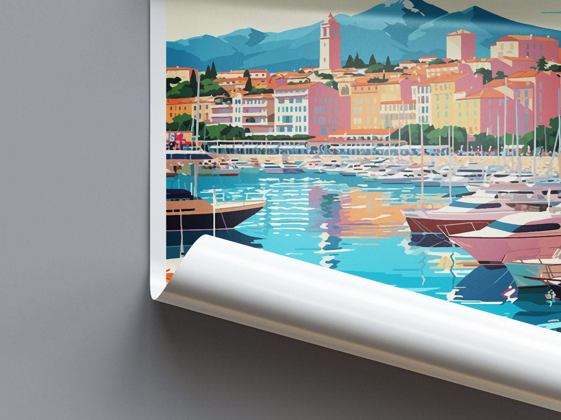 Cannes Travel Print Wall Art Cannes Wall Hanging Home Décor Cannes Gift Art Lovers France Art Lover Gift Cannes Print France Artwork