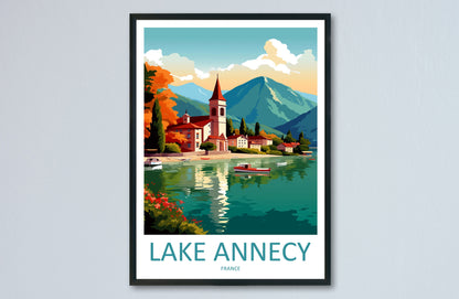Lake Annecy Travel Print Wall Art Lake Annecy Wall Hanging Home Decor Lake Annecy Gift Art Lovers Wall Art Print Art Lake Annecy Wall Art