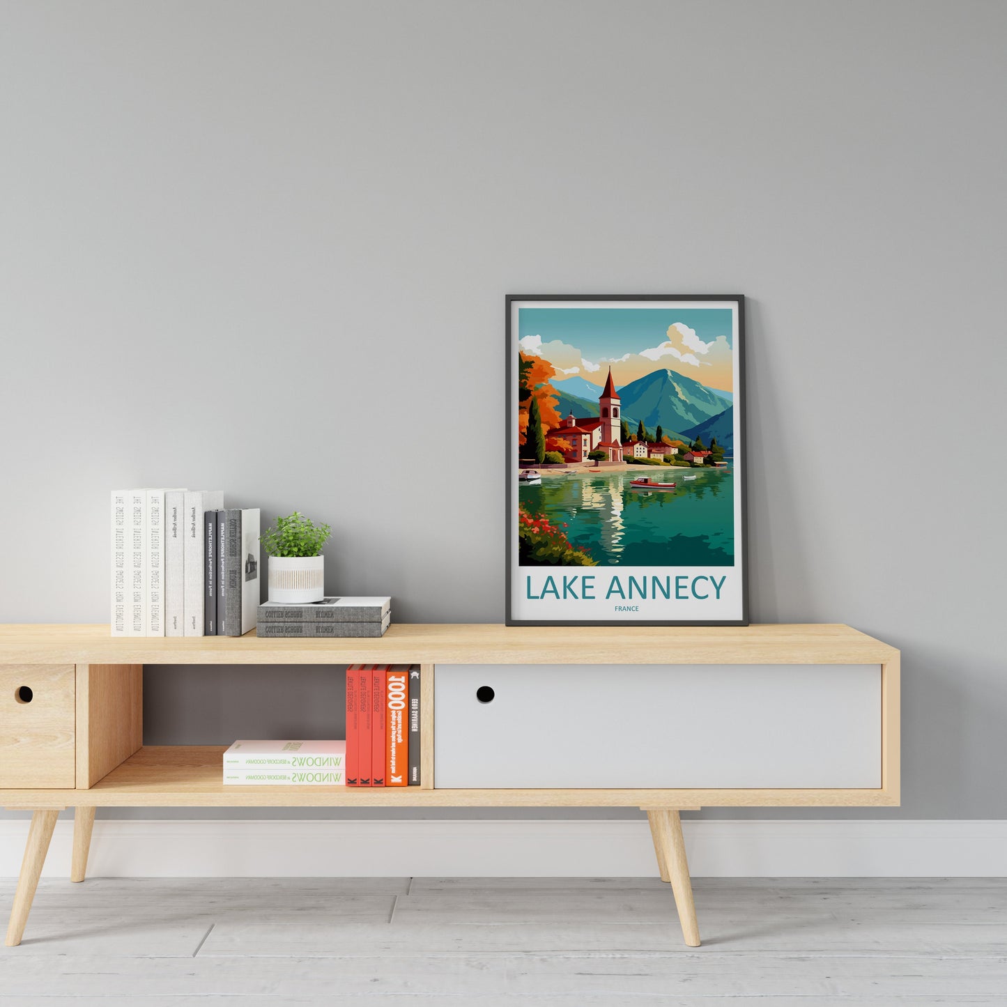 Lake Annecy Travel Print Wall Art Lake Annecy Wall Hanging Home Decor Lake Annecy Gift Art Lovers Wall Art Print Art Lake Annecy Wall Art