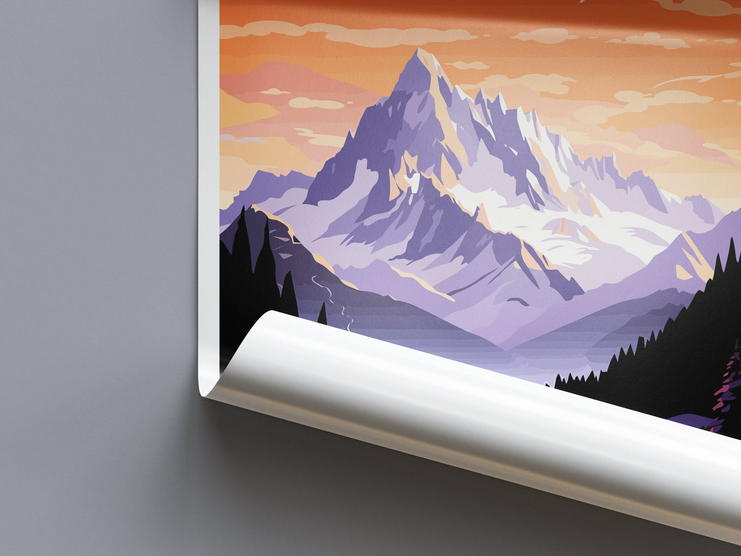 Mont Blanc Travel Print Wall Art Mont Blanc Wall Hanging Home Decor Mont Blanc Gift Art Lovers Wall Art Print Art Mont Blanc Wall Art