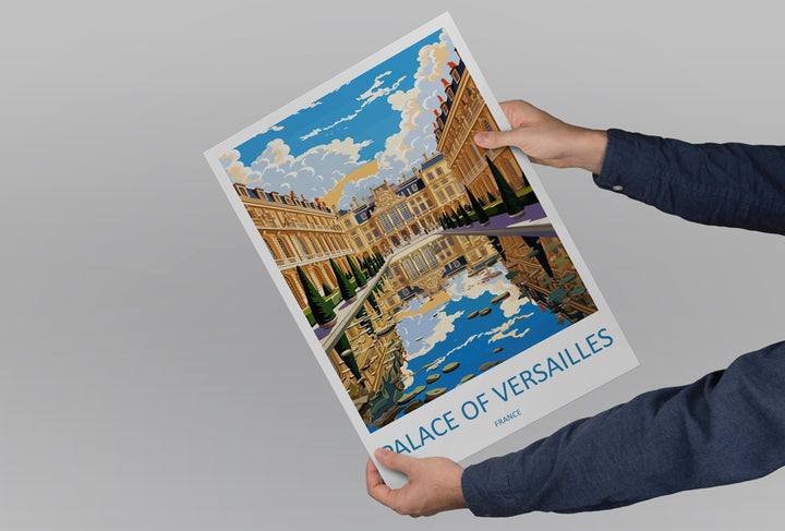 Versailles Palace Travel Print Wall Art West Versailles Palace Wall Hanging Home Decoration Versailles Palace Gift Art Lovers Wall Art Print