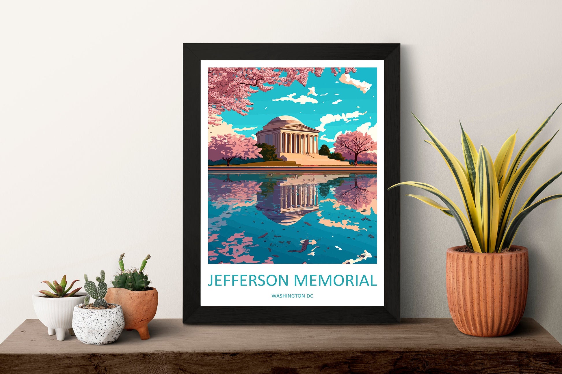 Jefferson Memorial Travel Print Wall Art Jefferson MemorialWall Hanging Home Décor Jefferson Memorial Gift Art Washington DC Art