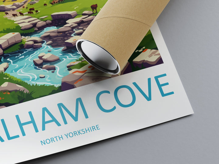 Malham Cove Travel Print Wall Art Malham Cove Wall Hanging Home Décor Malham Cove Head Gift Art Lovers England Art Lover