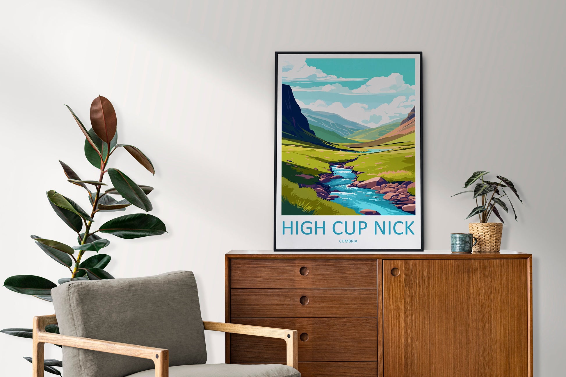 High Cup Nick Travel Print Wall Art High Cup Nick Wall Hanging Home Décor High Cup Nick Gift Art Lovers Cumbria Art Lover Gift High Cup Nick