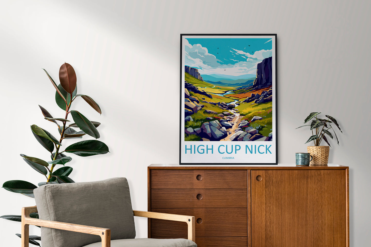 High Cup Nick Travel Print Wall Art High Cup Nick Wall Hanging Home Décor High Cup Nick Gift Art Lovers Cumbria Art Lover Gift High Cup Nick