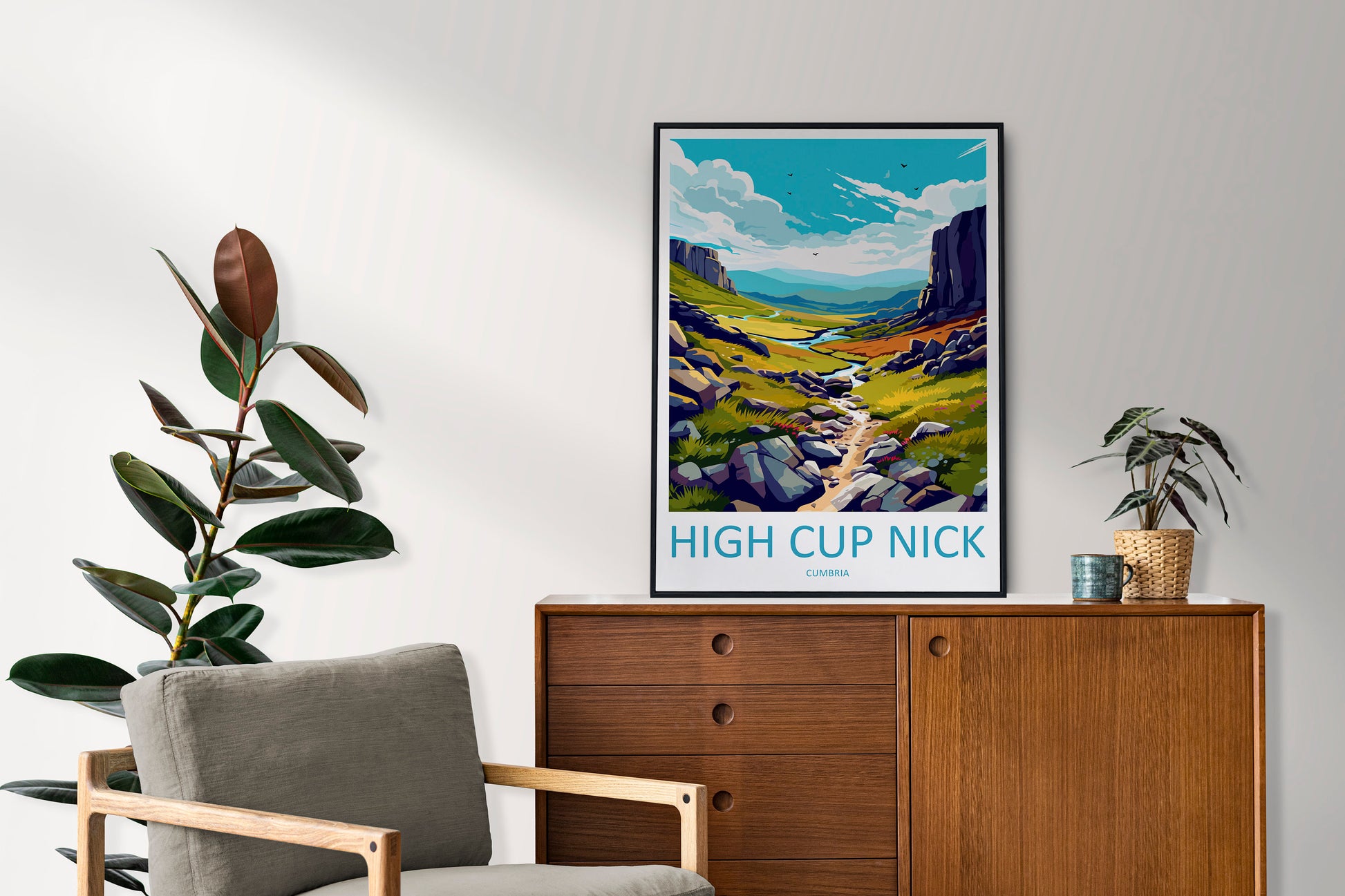 High Cup Nick Travel Print Wall Art High Cup Nick Wall Hanging Home Décor High Cup Nick Gift Art Lovers Cumbria Art Lover Gift High Cup Nick