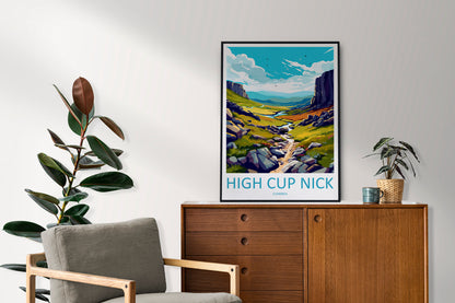 High Cup Nick Travel Print Wall Art High Cup Nick Wall Hanging Home Décor High Cup Nick Gift Art Lovers Cumbria Art Lover Gift High Cup Nick