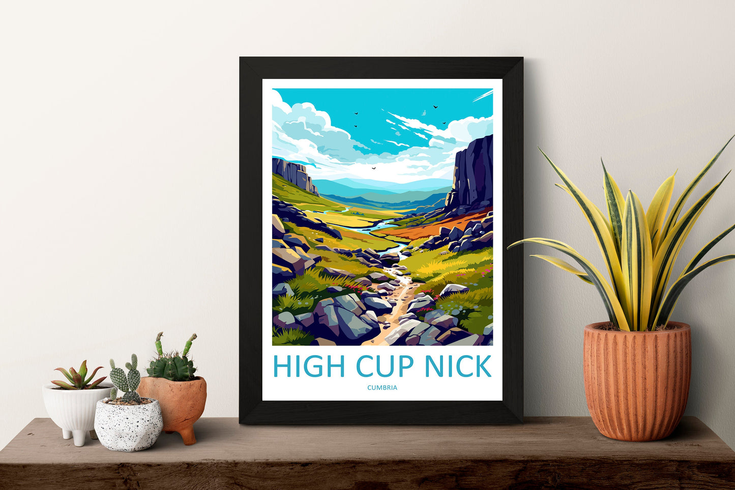 High Cup Nick Travel Print Wall Art High Cup Nick Wall Hanging Home Décor High Cup Nick Gift Art Lovers Cumbria Art Lover Gift High Cup Nick