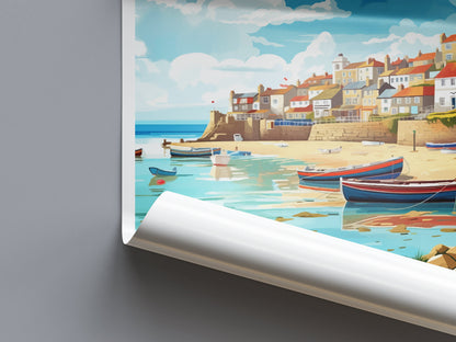 St Ives Travel Print Wall Art St Ives Wall Hanging Home Décor St Ives Gift Art Lovers England Art Lover Gift St Ives Travel Souvenir