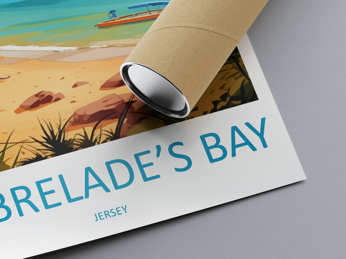 St Brelades Bay Travel Print Wall Art St Brelades Bay Wall Hanging Home Décor St Brelades Bay Gift Art Lovers Jersey Art Lover Gift