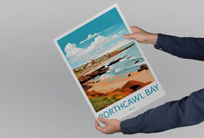 Porthcawl Bay Print Porthcawl Bay Home Decor Landscape Art Print Porthcawl Bay Wall Nature Enthusiast Gift Wall Hanging Porthcawl Bay
