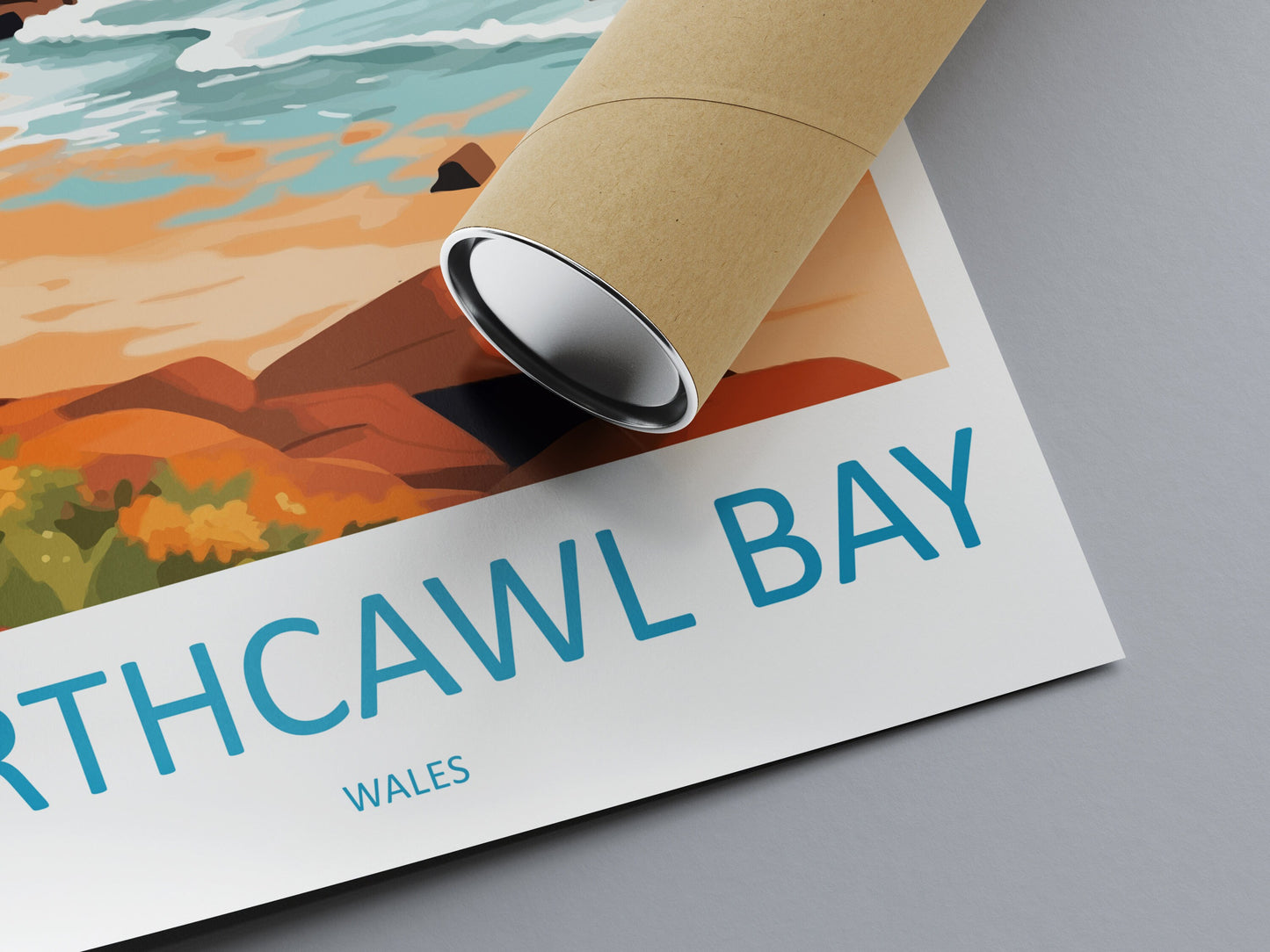 Porthcawl Bay Print Porthcawl Bay Home Decor Landscape Art Print Porthcawl Bay Wall Nature Enthusiast Gift Wall Hanging Porthcawl Bay