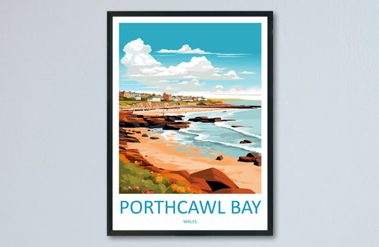 Porthcawl Bay Print Porthcawl Bay Home Decor Landscape Art Print Porthcawl Bay Wall Nature Enthusiast Gift Wall Hanging Porthcawl Bay
