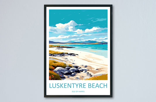 Luskentrye Beach Travel Print Wall Art Luskentrye Beach Wall Hanging Home Décor Isle Of Harris Gift Art Lovers Luskentrye Beach Art Lover