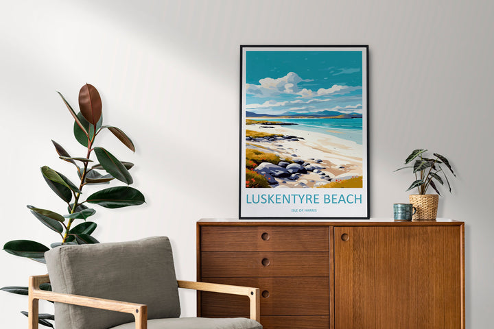 Luskentrye Beach Travel Print Wall Art Luskentrye Beach Wall Hanging Home Décor Isle Of Harris Gift Art Lovers Luskentrye Beach Art Lover