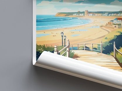 Bournemouth Travel Print Wall Art Bournemouth Wall Hanging Home Décor Bournemouth Gift Art Lovers Dorset Art Lover Gift Bournemouth