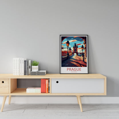 Prague Travel Print Wall Art Prague Wall Hanging Home Décor Prague Gift Art Lovers Czech Republic Art Lover Gift Prague Art Decor