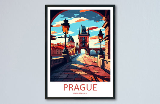 Prague Travel Print Wall Art Prague Wall Hanging Home Décor Prague Gift Art Lovers Czech Republic Art Lover Gift Prague Art Decor