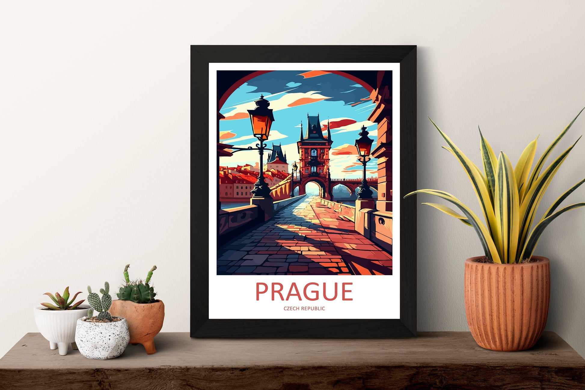 Prague Travel Print Wall Art Prague Wall Hanging Home Décor Prague Gift Art Lovers Czech Republic Art Lover Gift Prague Art Decor