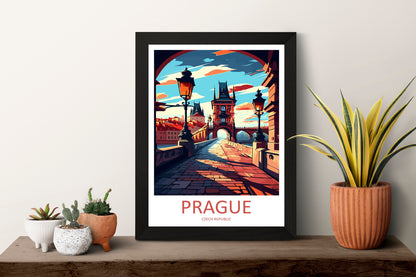 Prague Travel Print Wall Art Prague Wall Hanging Home Décor Prague Gift Art Lovers Czech Republic Art Lover Gift Prague Art Decor