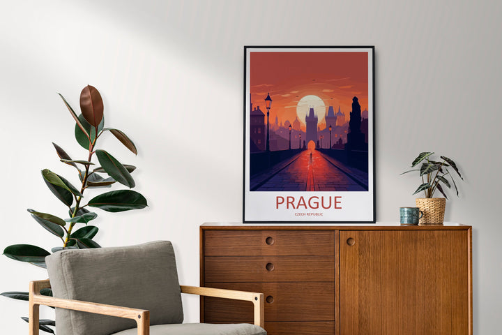 Prague Travel Print Wall Art Prague Wall Hanging Home Décor Prague Gift Art Lovers Czech Republic Art Lover Gift Prague Art Decor