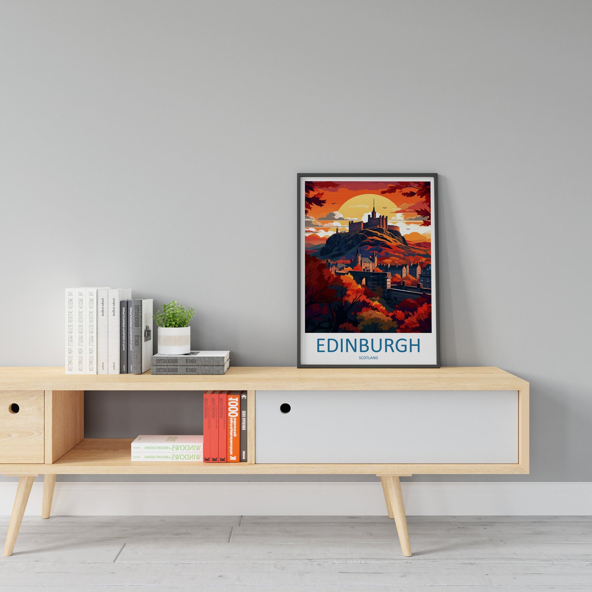 Edinburgh Cityscape Print Edinburgh Home Decor European City Art Print Edinburgh Wall Art Scotland Enthusiast Gift Wall Hanging Edinburgh