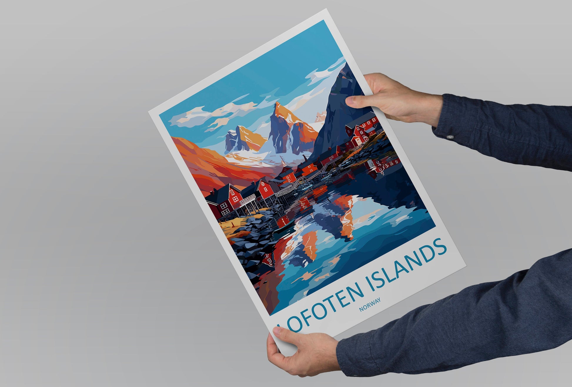 Lofoten Islands Travel Print Lofoten Home Décor Lofoten Islands Art Print Norwegian Wall Print For Lofoten Gift Wall Hanging Lofoten Artwork