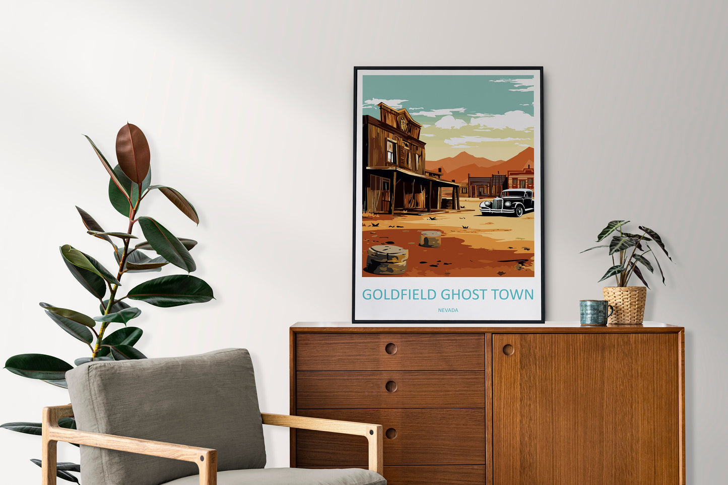 Goldfield Ghost Town Travel Print Wall Art Goldfield Wall Hanging Home Décor Goldfield Gift Art Lovers Nevada Art Lover Gift Wall Décor