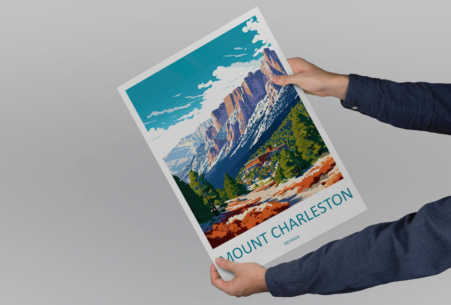 Mount Charleston Travel Print Wall Art Mount Charleston Wall Hanging Home Décor Mount Charleston Gift Art Lovers Nevada Art Lover Gift