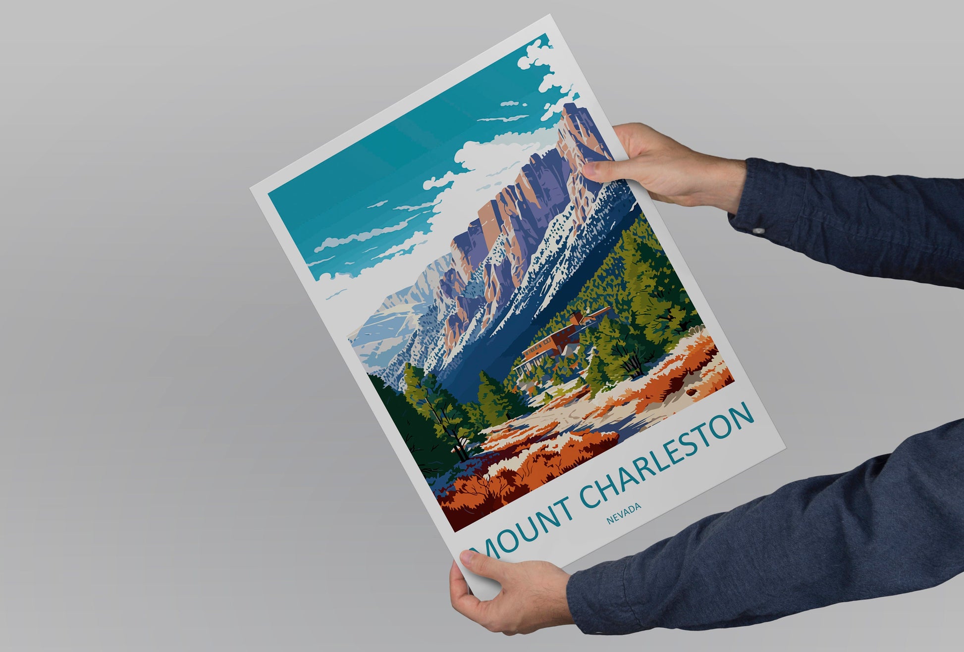 Mount Charleston Travel Print Wall Art Mount Charleston Wall Hanging Home Décor Mount Charleston Gift Art Lovers Nevada Art Lover Gift