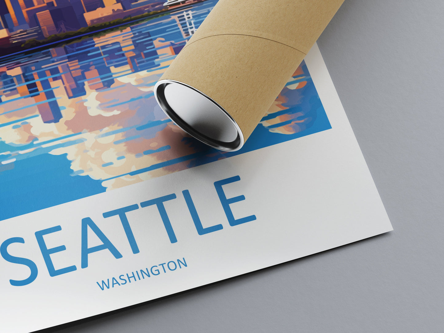 Seattle Travel Print Wall Art Seattle Wall Hanging Home Décor Seattle Gift Art Lovers Washington DC Art Lover Gift Washington DC Travel Art