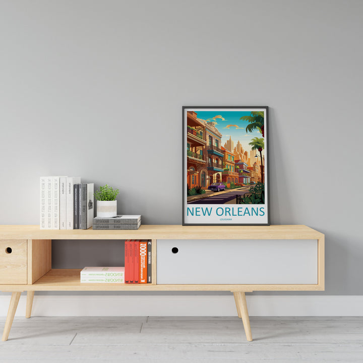 New Orleans Travel Print Wall Art New Orleans Wall Hanging Home Décor New Orleans Gift Art Lovers Gift New Orleans Print New Orleans Gift