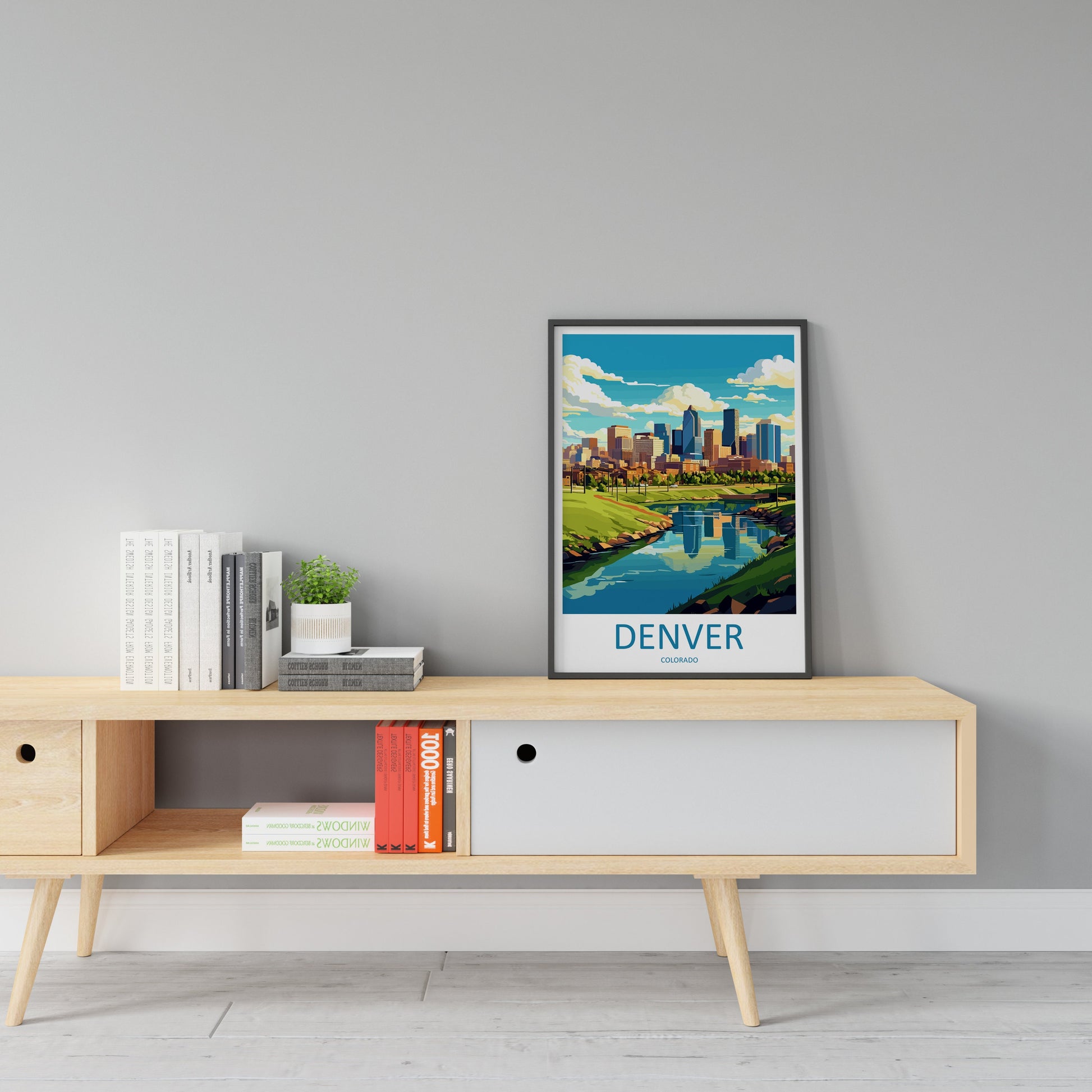 Denver Travel Print Wall Art Denver Wall Hanging Home Décor Denver Gift Art Lovers Colorado Art Gift Lover Print For Denver Lovers Print