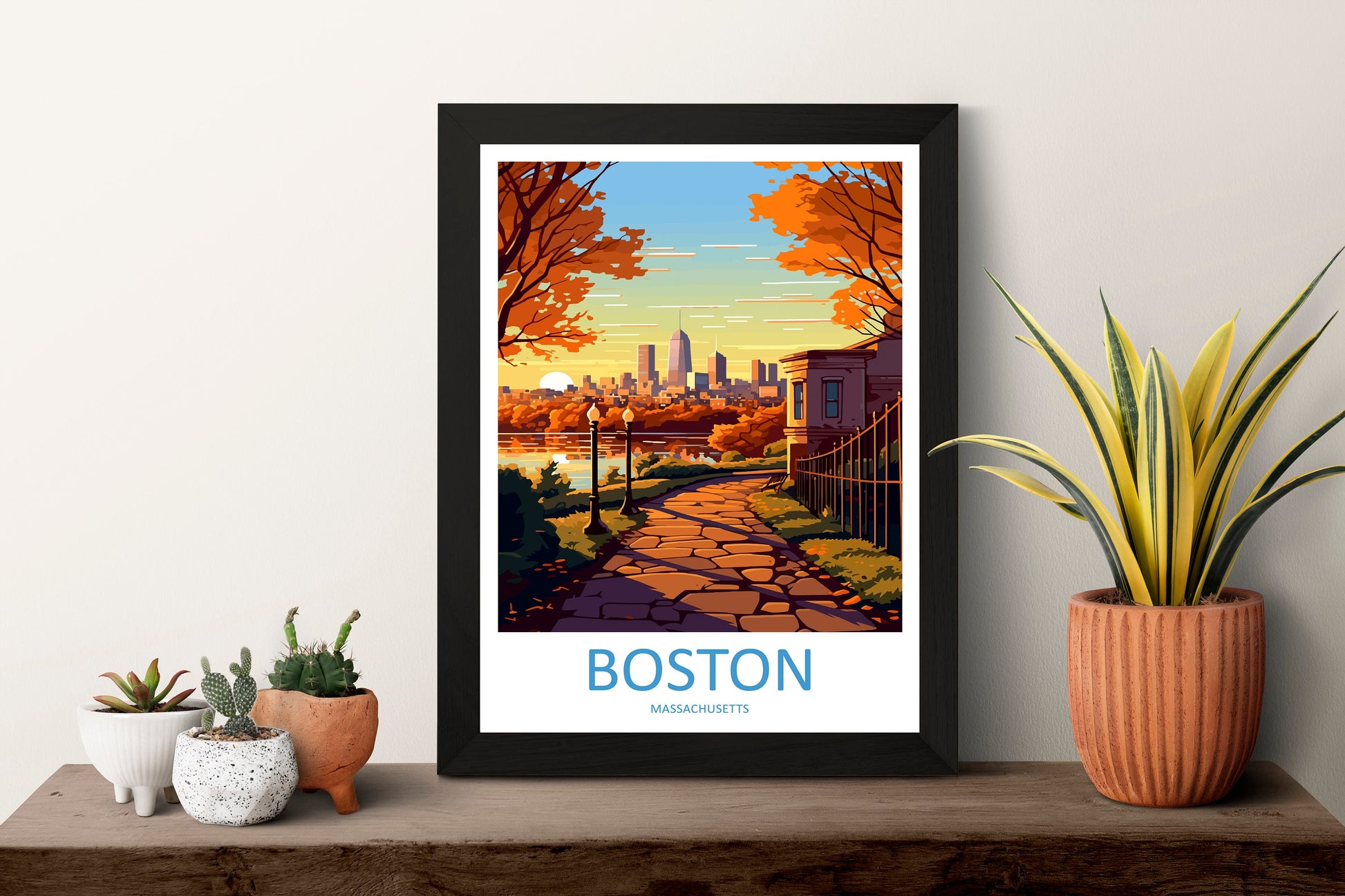 Boston Travel Print Wall Art Boston Wall Hanging Home Décor Boston Gift Art Lovers Massachusetts Art Gift Lover Print Massachusetts Decor