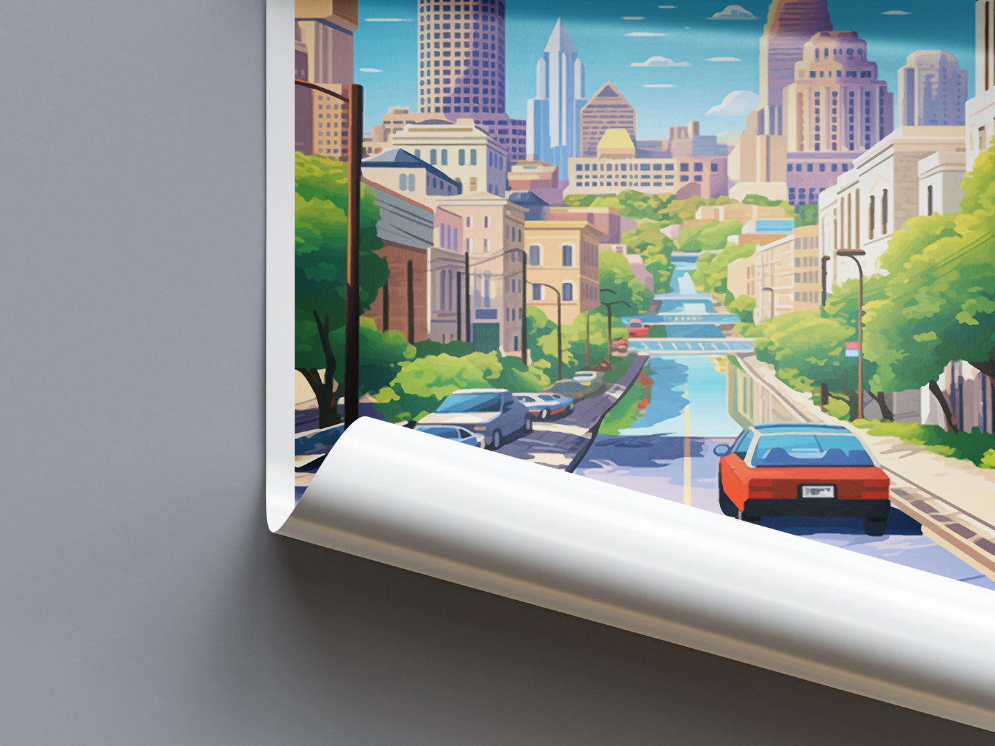 Austin Travel Print Wall Art Austin Wall Hanging Home Décor Austin Gift Art Lovers Texas Art Lover Gift Texas Travel Poster Artwork