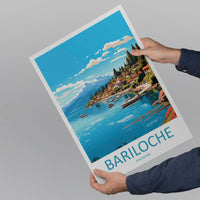 Bariloche Travel Print Wall Art Bariloche Wall Hanging Home Décor Bariloche Gift Art Lovers Argentina Art Lover Gift Bariloche Art