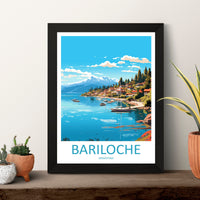 Bariloche Travel Print Wall Art Bariloche Wall Hanging Home Décor Bariloche Gift Art Lovers Argentina Art Lover Gift Bariloche Art