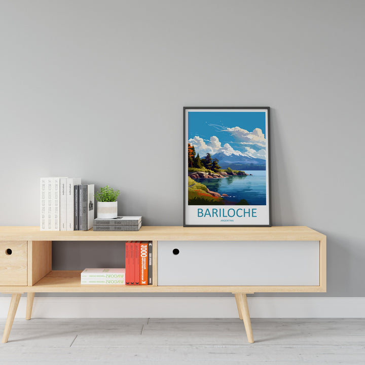 Bariloche Travel Print Wall Art Bariloche Wall Hanging Home Décor Bariloche Gift Art Lovers Argentina Art Lover Gift Bariloche Art
