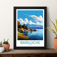 Bariloche Travel Print Wall Art Bariloche Wall Hanging Home Décor Bariloche Gift Art Lovers Argentina Art Lover Gift Bariloche Art