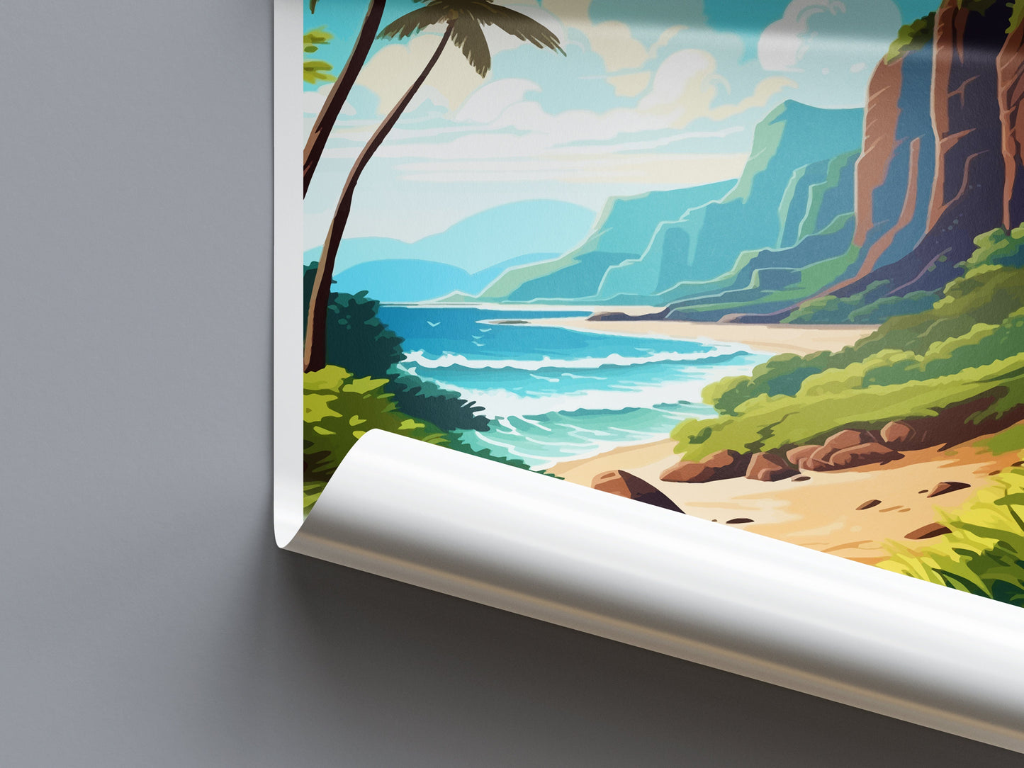 Molokai Travel Print Wall Art Molokai Wall Hanging Home Décor Molokai Gift Art Lovers Hawaii Art Lover Gift Print Artwork