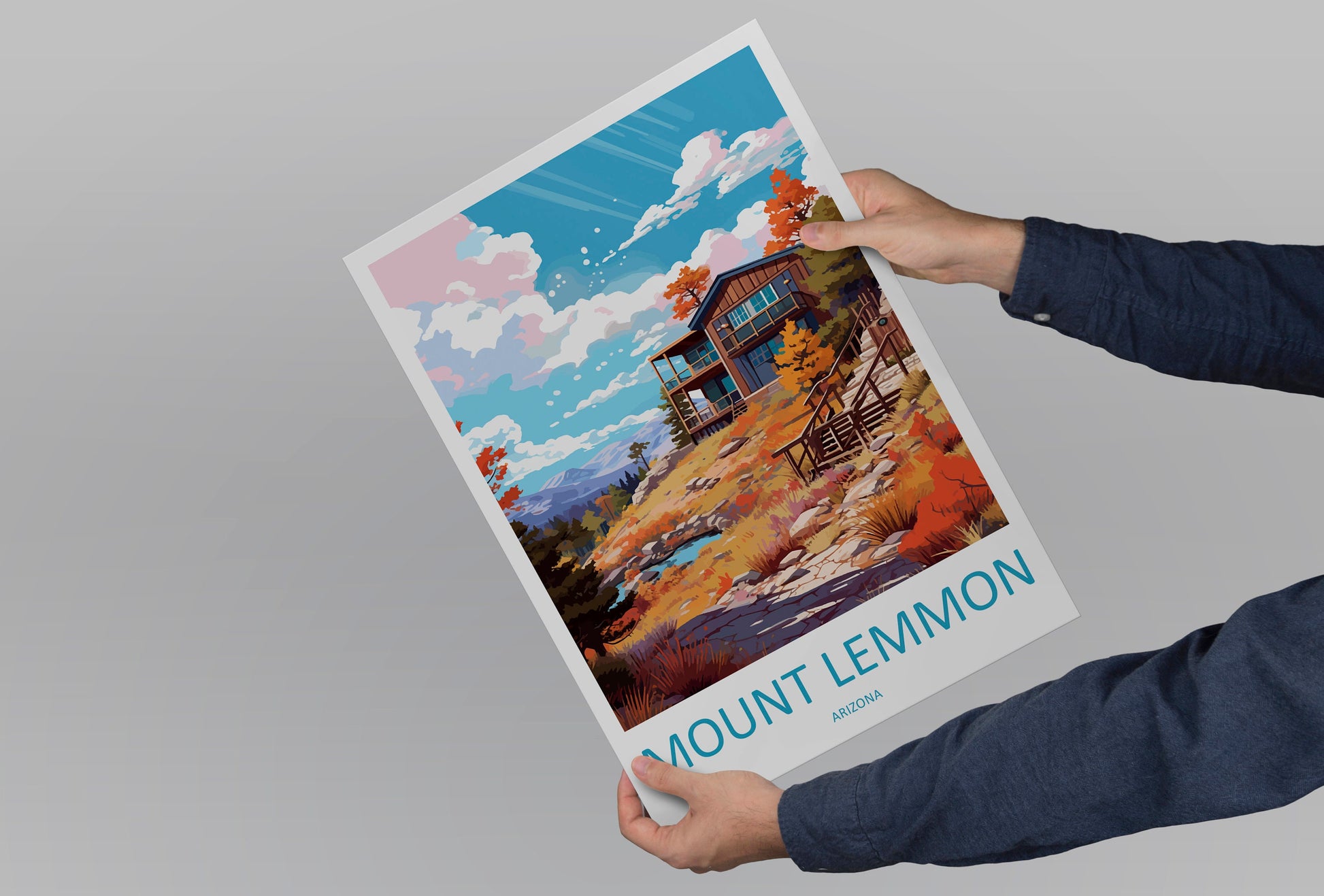 Mount Lemmon Travel Print Wall Art Mount Lemmon Wall Hanging Home Décor Mount Lemmon Gift Art Lovers Arizona Art Lover Gift Arizona Travel