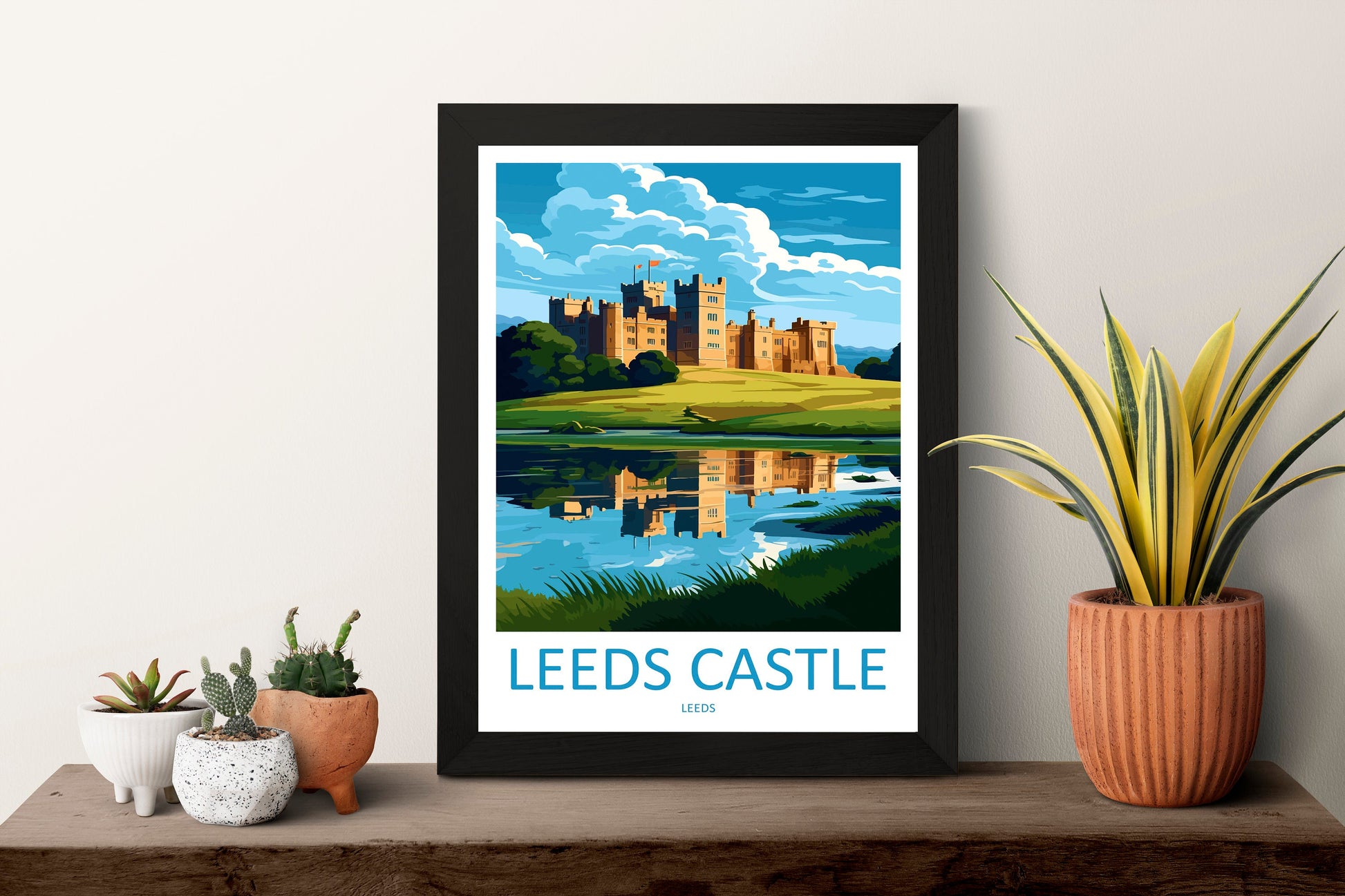 Leeds Castle Travel Print Wall Art Leeds Castle Wall Hanging Home Décor Leeds Castle Gift Art Lovers England Art Lover Gift Print Artwork