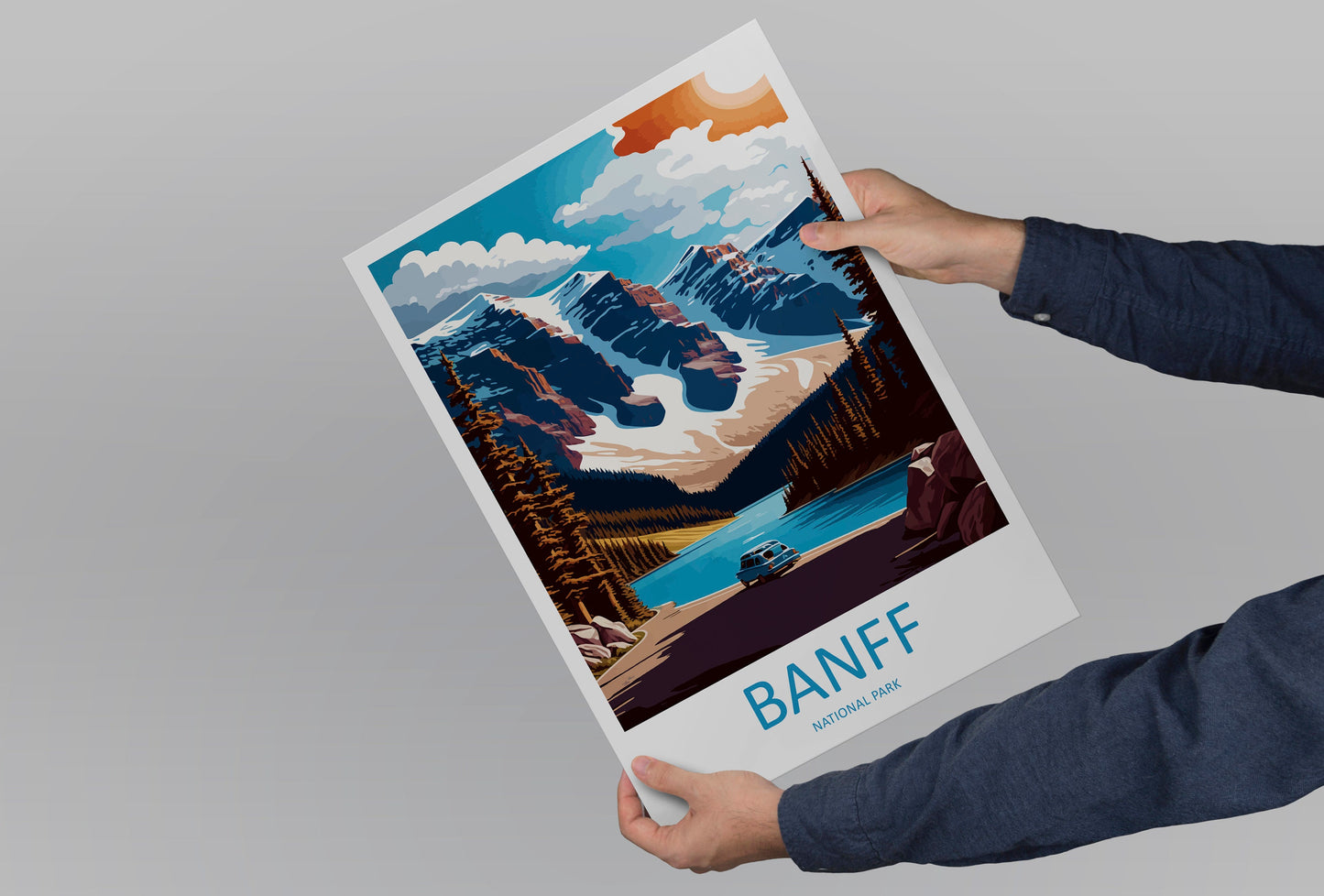 Banff National Park Travel Print Wall Art Banff Wall Hanging Home Décor Banff Gift Art Lovers Canada Art Lover Gift