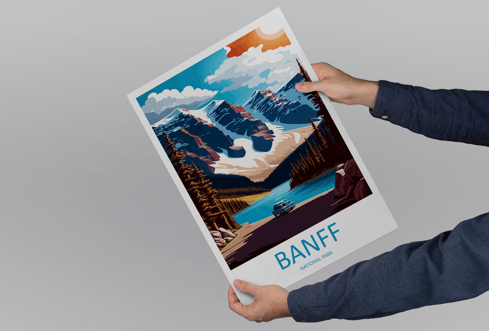 Banff National Park Travel Print Wall Art Banff Wall Hanging Home Décor Banff Gift Art Lovers Canada Art Lover Gift