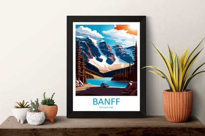 Banff National Park Travel Print Wall Art Banff Wall Hanging Home Décor Banff Gift Art Lovers Canada Art Lover Gift