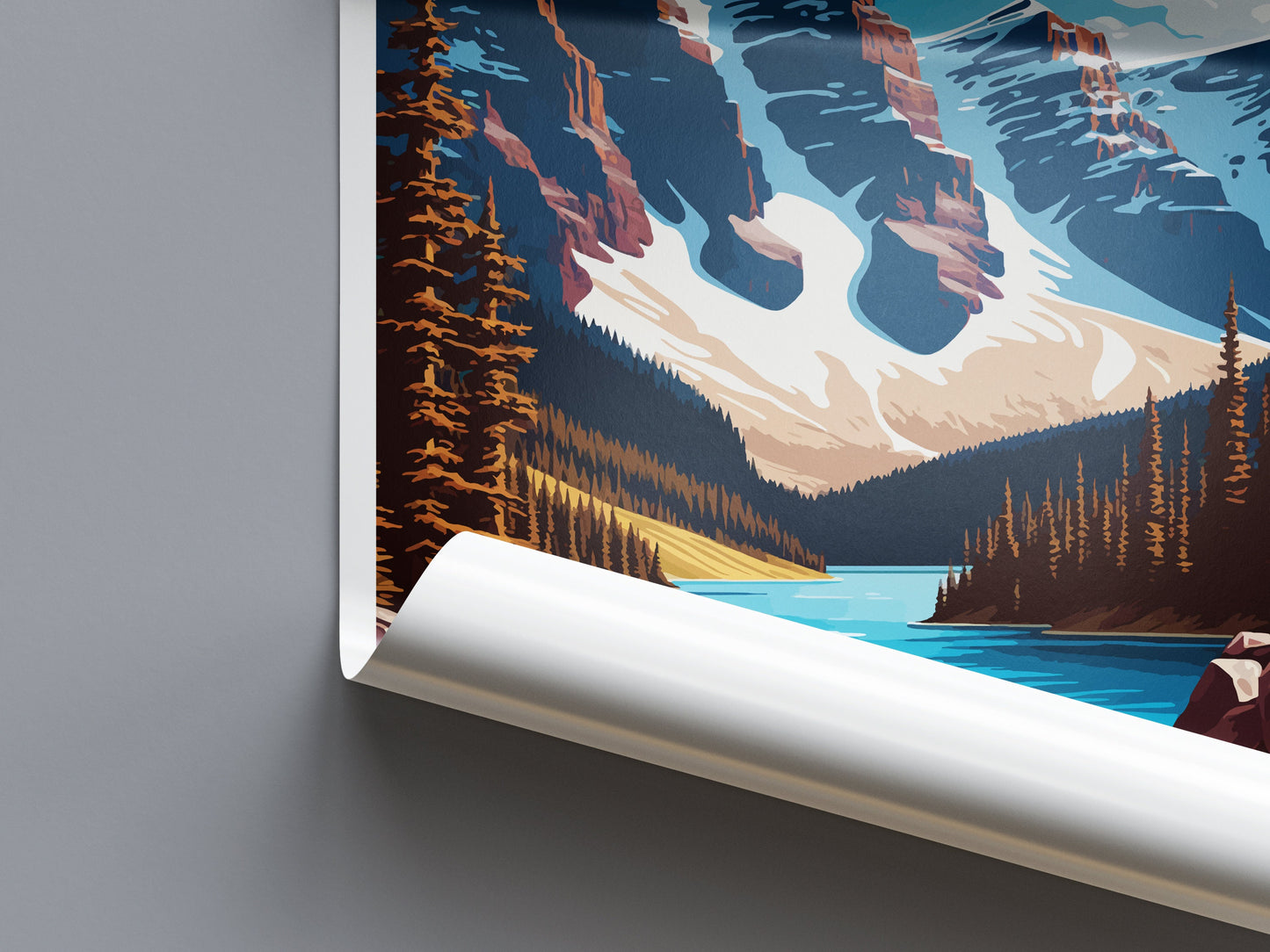 Banff National Park Travel Print Wall Art Banff Wall Hanging Home Décor Banff Gift Art Lovers Canada Art Lover Gift